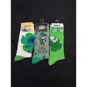 St. Patrick's Day cartoon socks